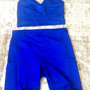 Zella blue workout set